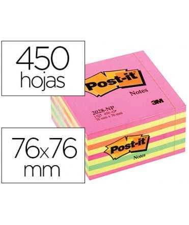 Bloc De Notas Adhesivas Quita Y Pon Post It X Mm Cubo Color Rosa