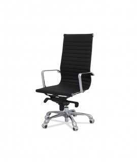 Silla J1, piel negra