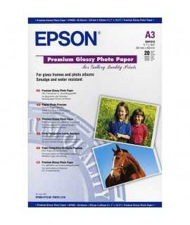 Papel Premium Glossy Photo Epson DIN A3, 255g. 20 hojas