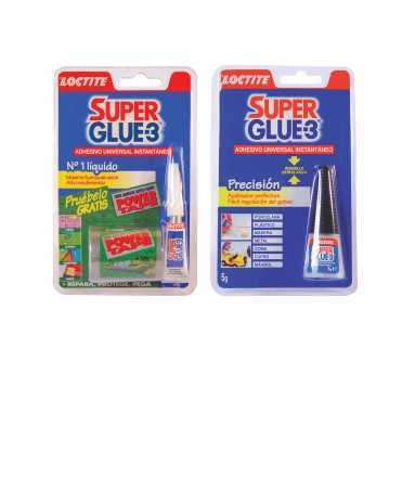 Goma d'enganxar Super Glue. Capacitat: 3 g