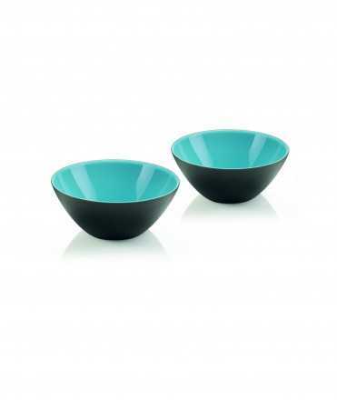 Set de 2 bols My Fusion 12, blau i negre