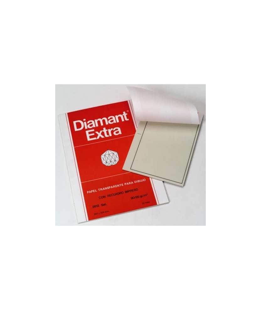 Papel vegetal natural Diamant Extra, DIN A3, 90 g. 250 hojas