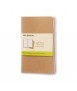 Cuaderno Moleskine Cahier Kraft XL, hojas lisas. 3 unidades