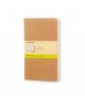 Cuaderno Moleskine Cahier Kraft L, hojas lisas. 3 unidades