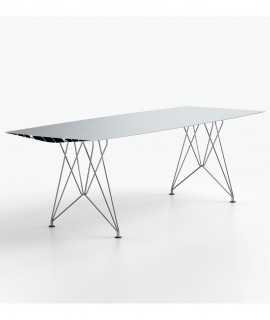 Mesa Table B 90, patas metálicas 