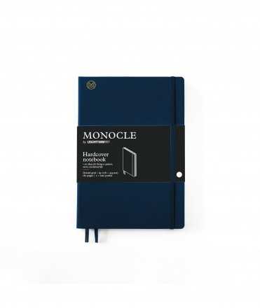 Libreta Monocle B5. Tapa dura azul marino. Acabado puntos.