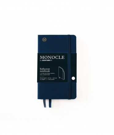 Libreta Monocle A6. Tapa dura azul marino. Acabado puntos