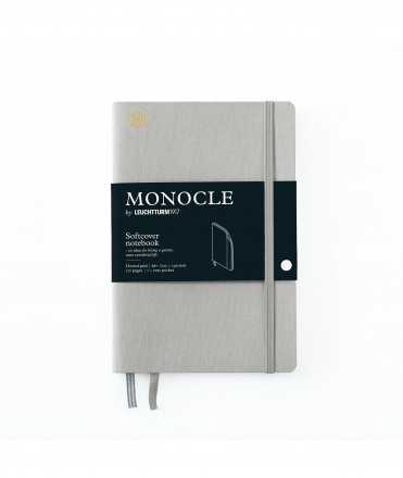 Libreta Monocle B6. Tapa tova gris. Acabado puntos