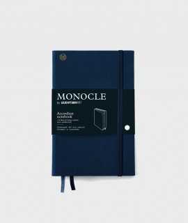 Llibreta Monocle Wallet B6. Tapa dura blau marí. Acabat punts