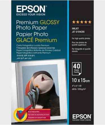 Paper fotogràfic Epson Premium Glossy 10X15 cm, 40 fulls