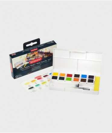 Caja con 12 aquarelas Derwent