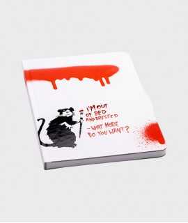 Libreta Banksy Out of bed rat, A5