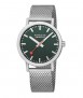 Reloj Mondaine SBB Classic, 40 mm. Malla. Verde