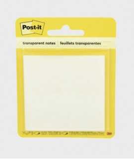 Bloc de notes transparent Post-it, 73x73mm.