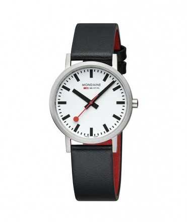 Rellotge Mondaine SBB Classic, 36 mm. Pell vegana 