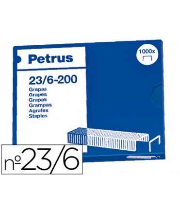 Grapas petrus nº 23/6 caja de 1000 unidades