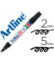 Rotulador artline marcador permanente ek-90 negro punta biselada 5 mm papel metal y cristal