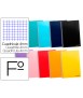 Cuaderno espiral liderpapel folio smart tapa blanda 80h 60gr cuadro 4 mm con margen colores surtidos