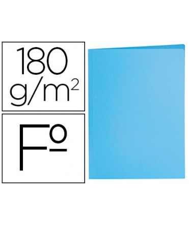 Subcarpeta liderpapel folio azul pastel 180g/m2