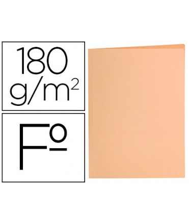 Subcarpeta liderpapel folio naranja pastel 180g/m2