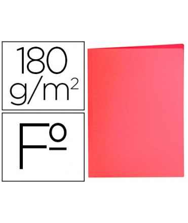 Subcarpeta liderpapel folio rojo pastel 180g/m2