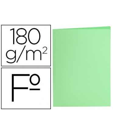 Subcarpeta liderpapel folio verde pastel 180g/m2