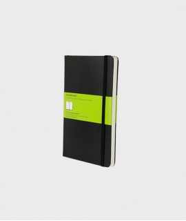 Diari Moleskine L, fulls blancs. Negre