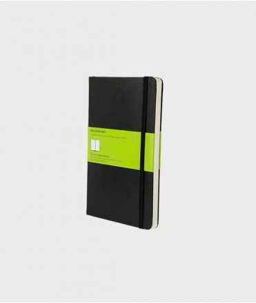 Diari Moleskine L, fulls blancs. Negre