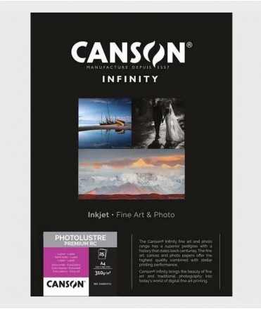 Papel Canson Infinity PhotoLustre Premium RC 310g. DIN A4. 200F.