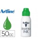 Tinta tampon artline verde bote 50 cc