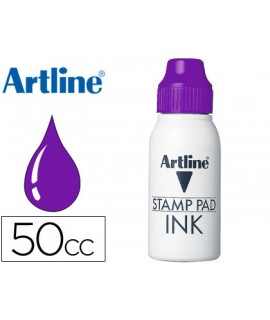 Tinta tampon artline violeta bote 50 cc