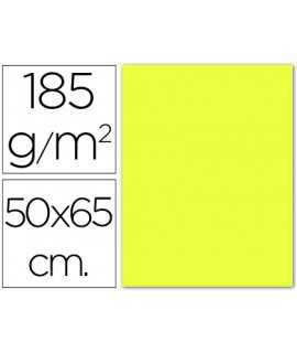 Cartulina guarro amarillo limon 50x65 cm 185 gr