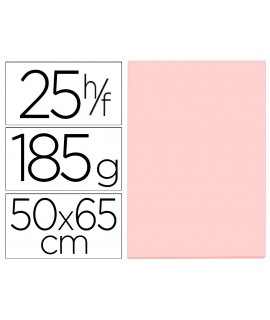 Cartulina guarro rosa 50x65 cm 185 gr