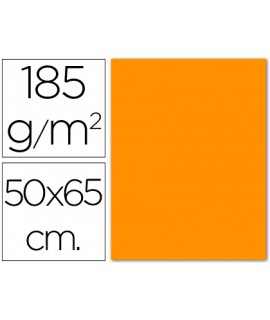 Cartulina guarro naranja 50x65 cm 185 gr