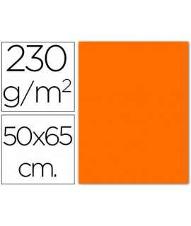 Cartulina fluorescente naranja 50x65 cm 230 gr