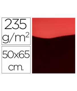 Cartulina liderpapel 50x65 cm 235g/m2 metalizada rojo