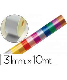 Cinta fantasia 10 mt x 31 mm plata