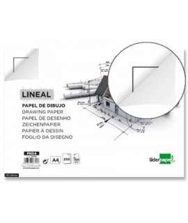 Papel dibujo liderpapel 210x297mm 150g/m2 con cajetin