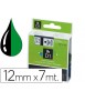 Cinta dymo 1000 negro-verde 12mm x 7mt d1