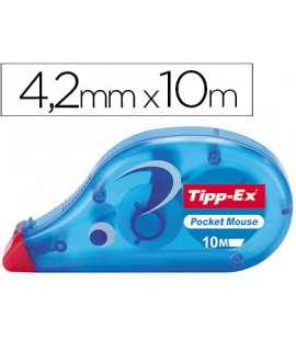 Corrector tipp-ex cinta pocket mouse 4,2 mm x 10 mt