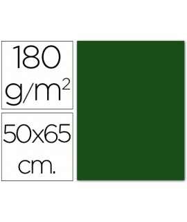 Cartulina guarro verde abeto 50x65 cm 180 gr