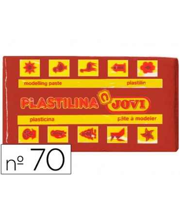 Plastilina jovi 70 marron unidad tamaño pequeño