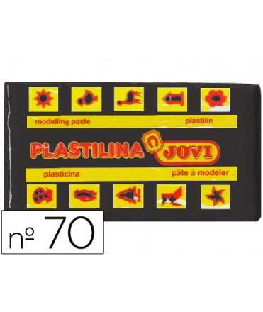 Plastilina jovi 70 negro unidad tamaño pequeño