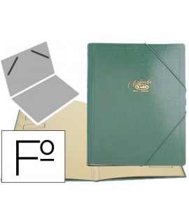 Carpeta clasificador carton compacto saro folio verde 12 departamentos