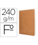 Subcarpeta liderpapel folio kraft interior blanco 240g/m2