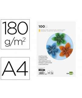 Cartulina liderpapel a4 180g/m2 oro paquete de 100 hojas