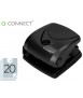 Taladrador q-connect kf01234 negro abertura 2 mm capacidad 20 hojas