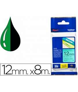 Cinta brother tze-731 verde-negro 12mm longitud 8 mt