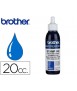 Tinta brother para sellos automaticos color azul bote de 20 cc