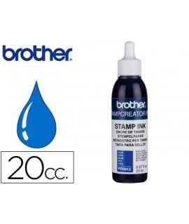 Tinta brother para sellos automaticos color azul bote de 20 cc